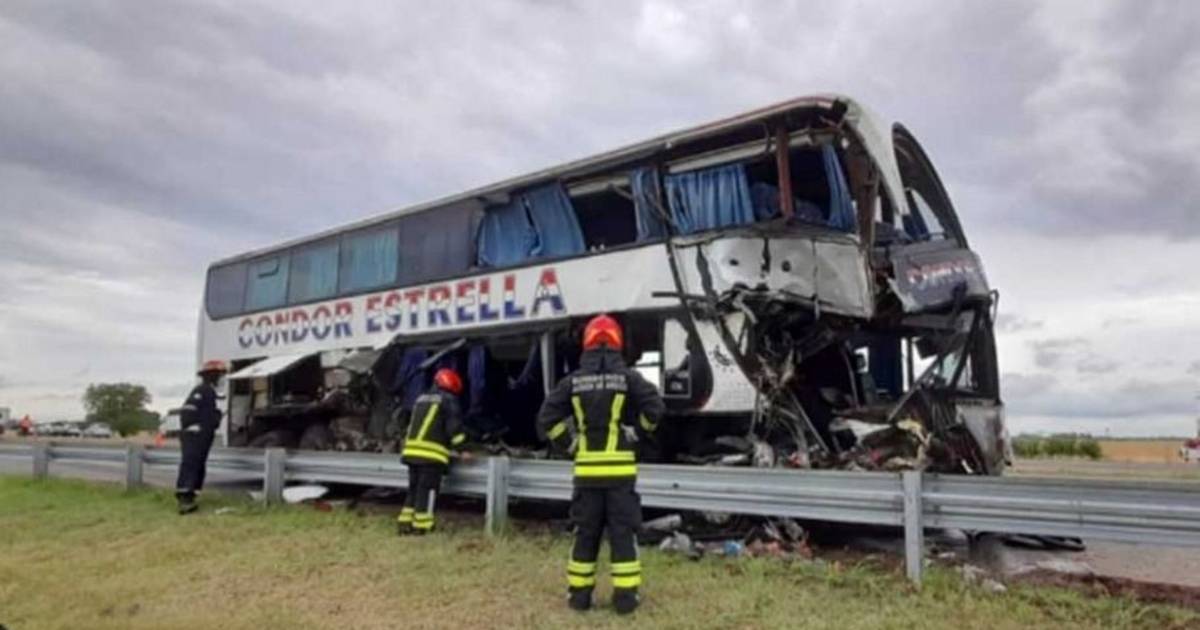 Accidente fatal en Ruta 7: Chocó un colectivo de Cóndor La Estrella con ...