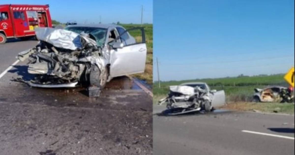 Terrible choque frontal entre una camioneta y un auto en la Ruta 30: un ...