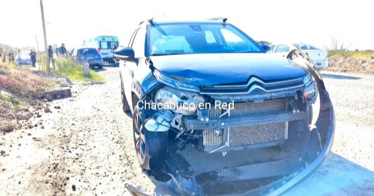 Una mujer resultó herida en un choque entre dos autos en la Ruta 7 ...